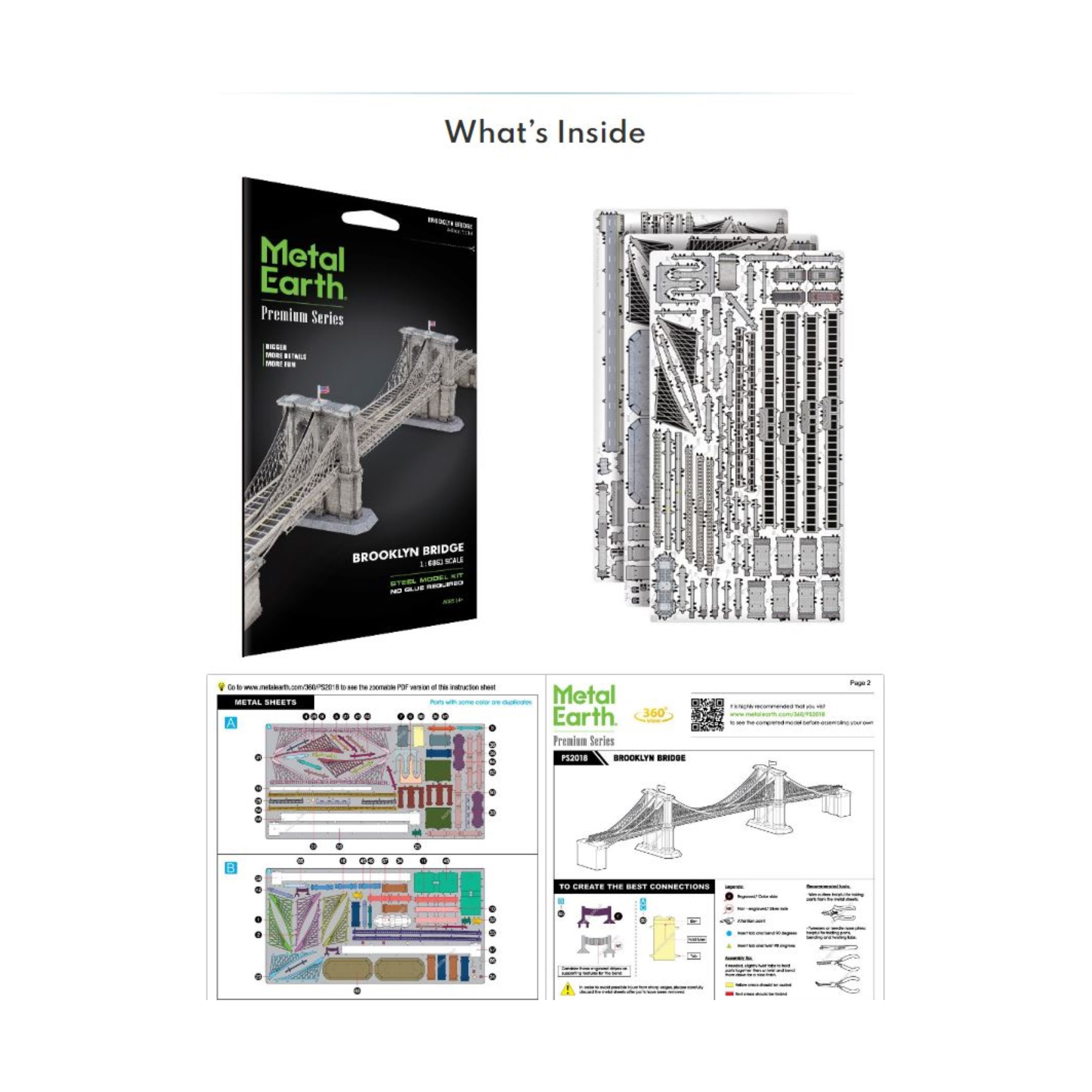 Fascinations Metal Earth Premium Series 3D Metal Model Kit - Brooklyn ...