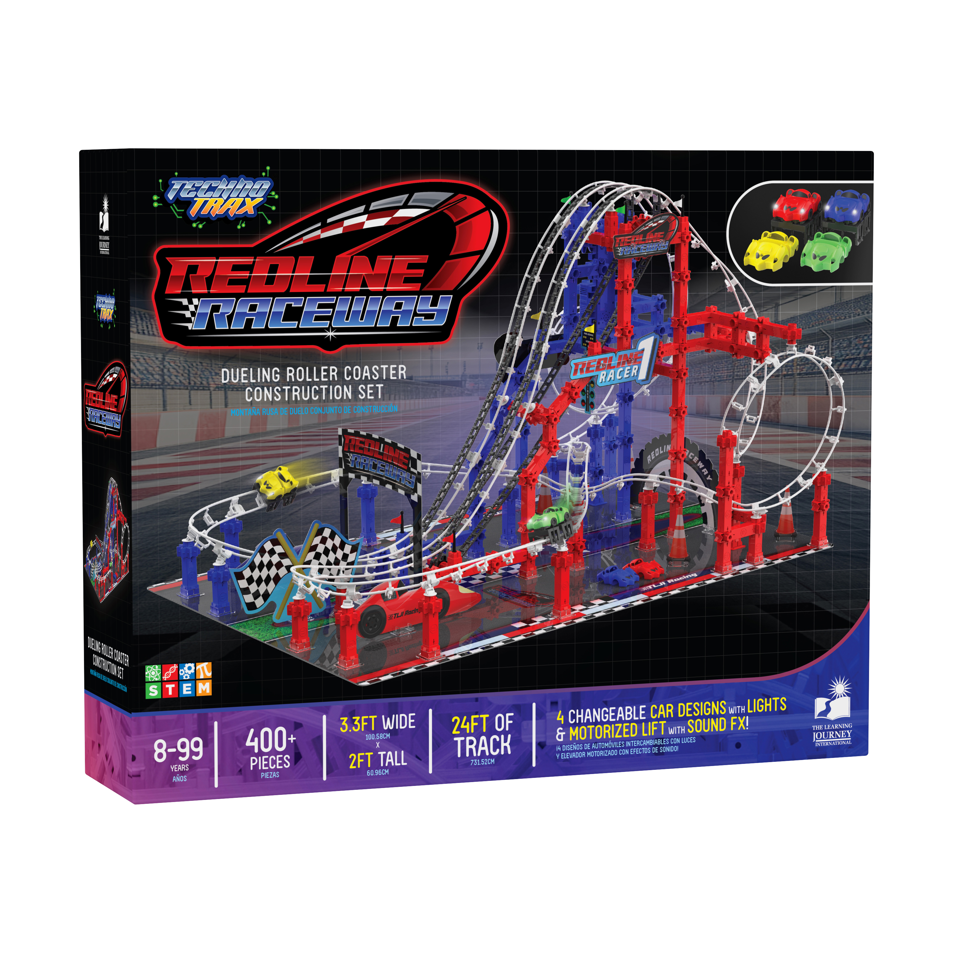 New - The Learning Journey Techno Trax - Redline Raceway: 400+ Pcs