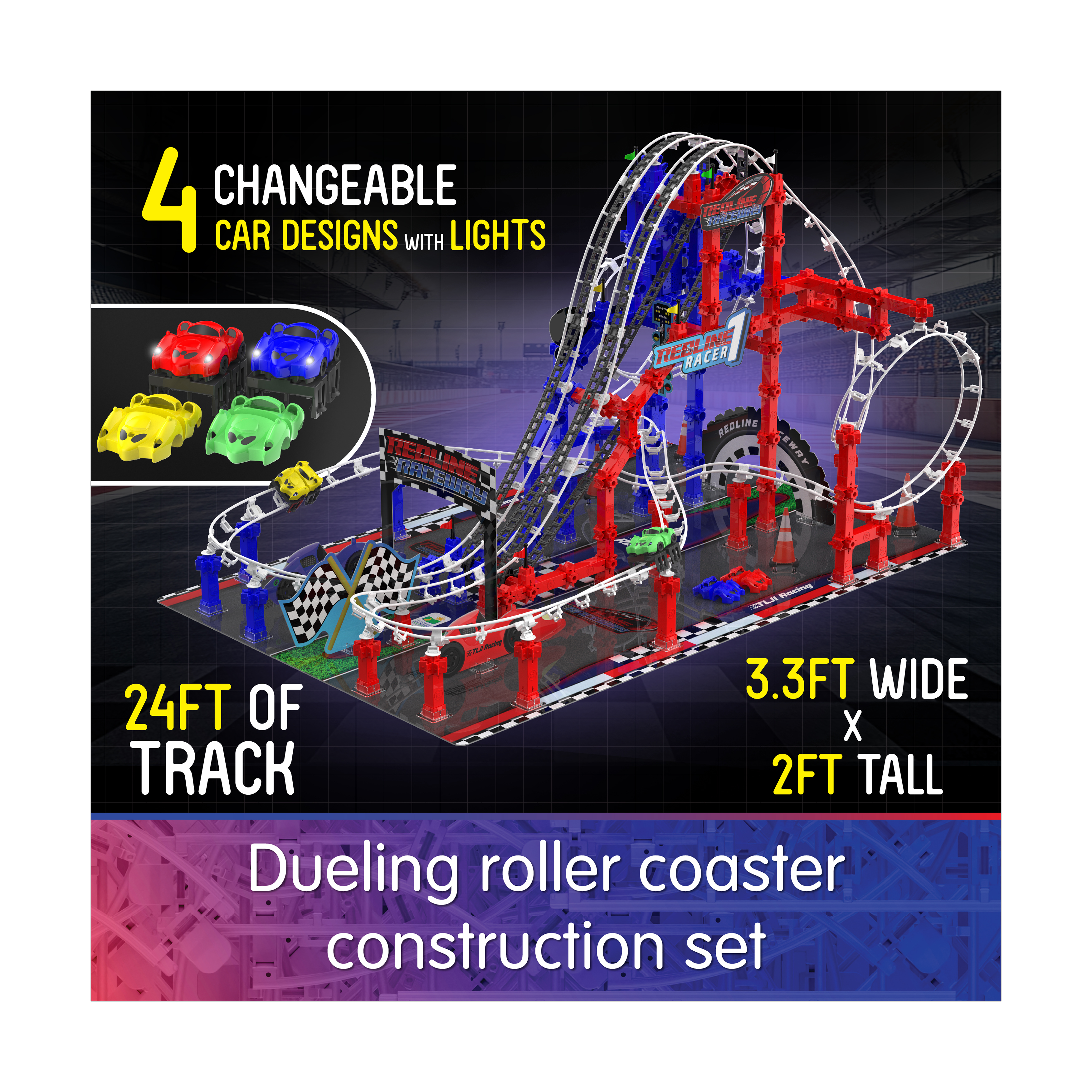 New - The Learning Journey Techno Trax - Redline Raceway: 400+ Pcs