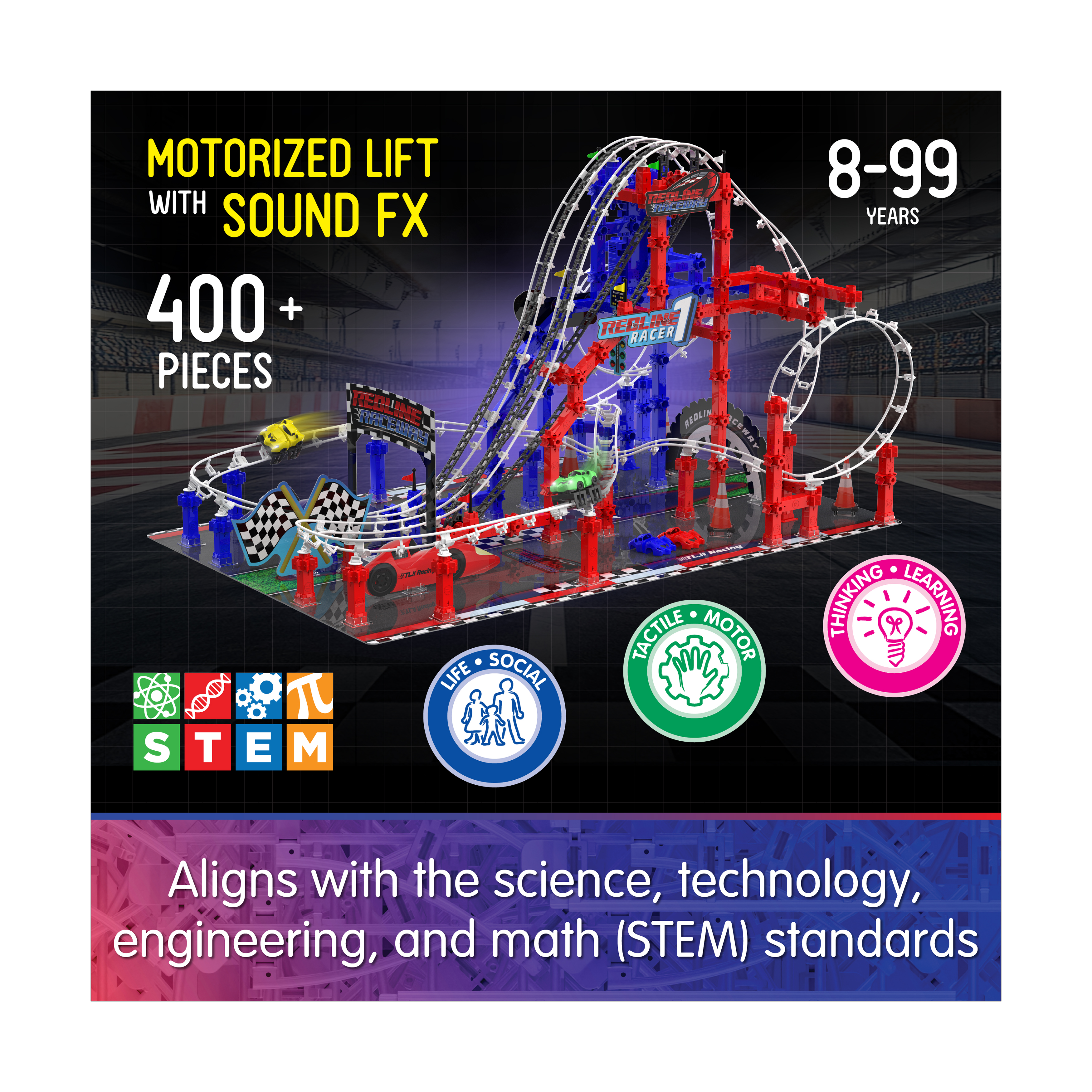 New - The Learning Journey Techno Trax - Redline Raceway: 400+ Pcs