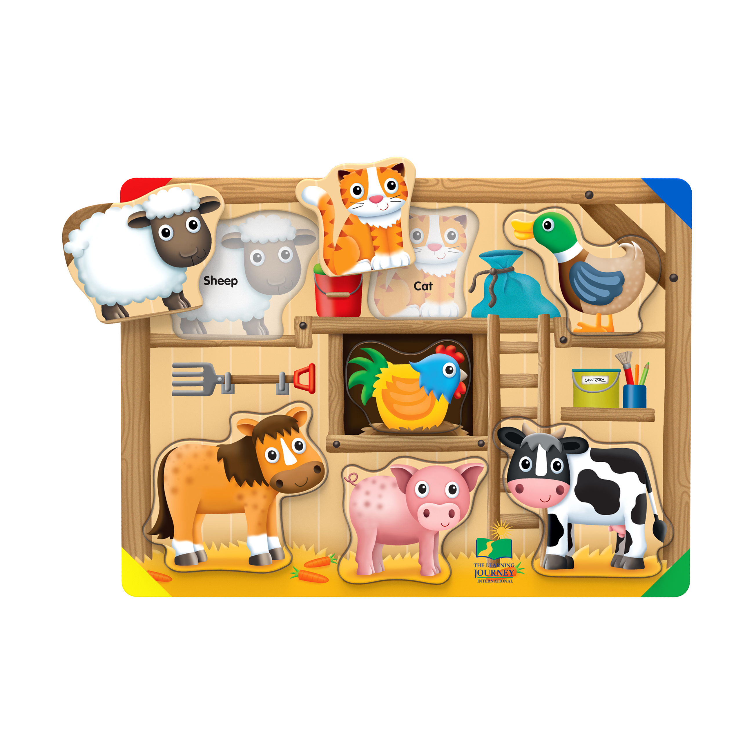 New - The Learning Journey My First Lift & Learn Puzzle - On the Farm: 7 Pcs detailed image 2
