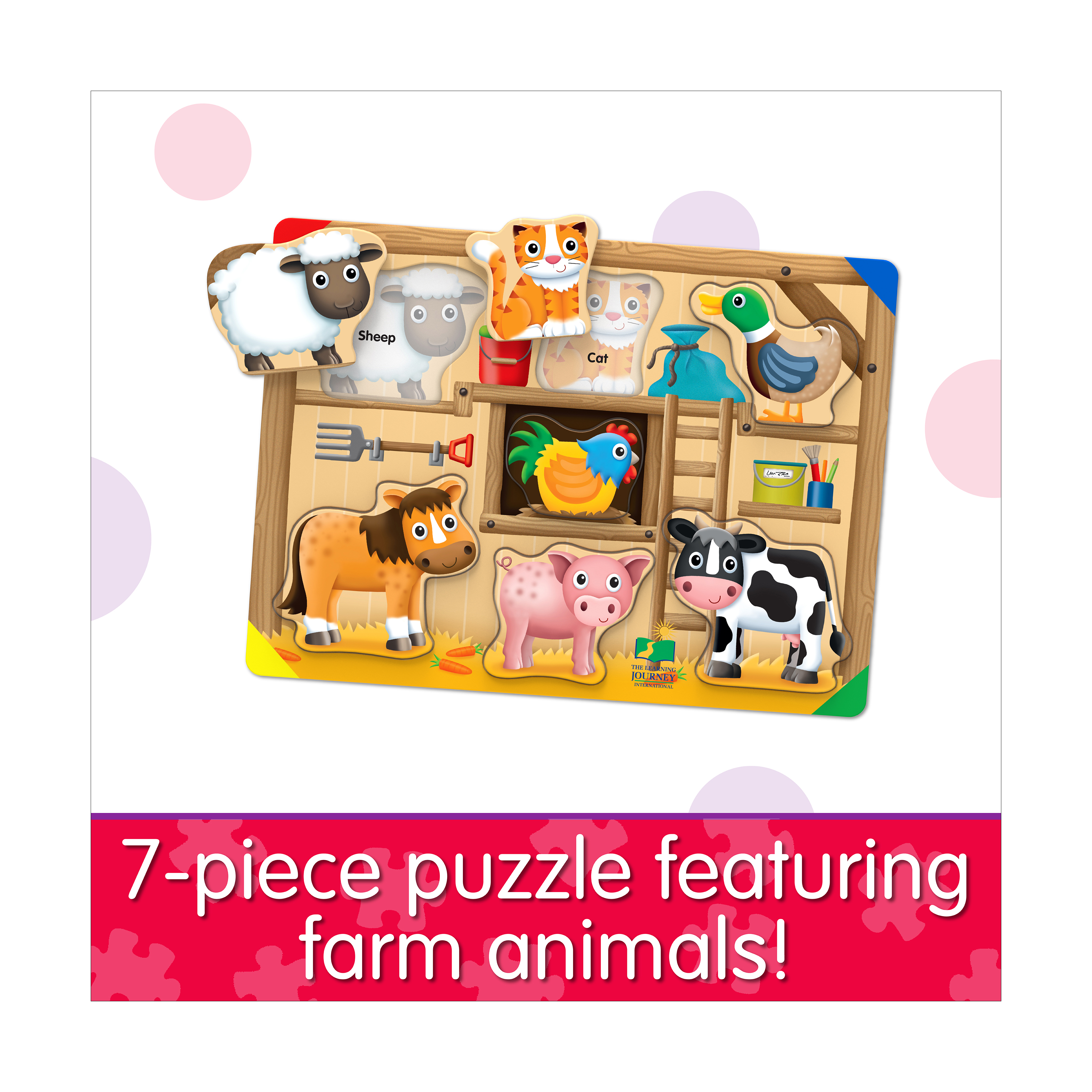 New - The Learning Journey My First Lift & Learn Puzzle - On the Farm: 7 Pcs detailed image 4