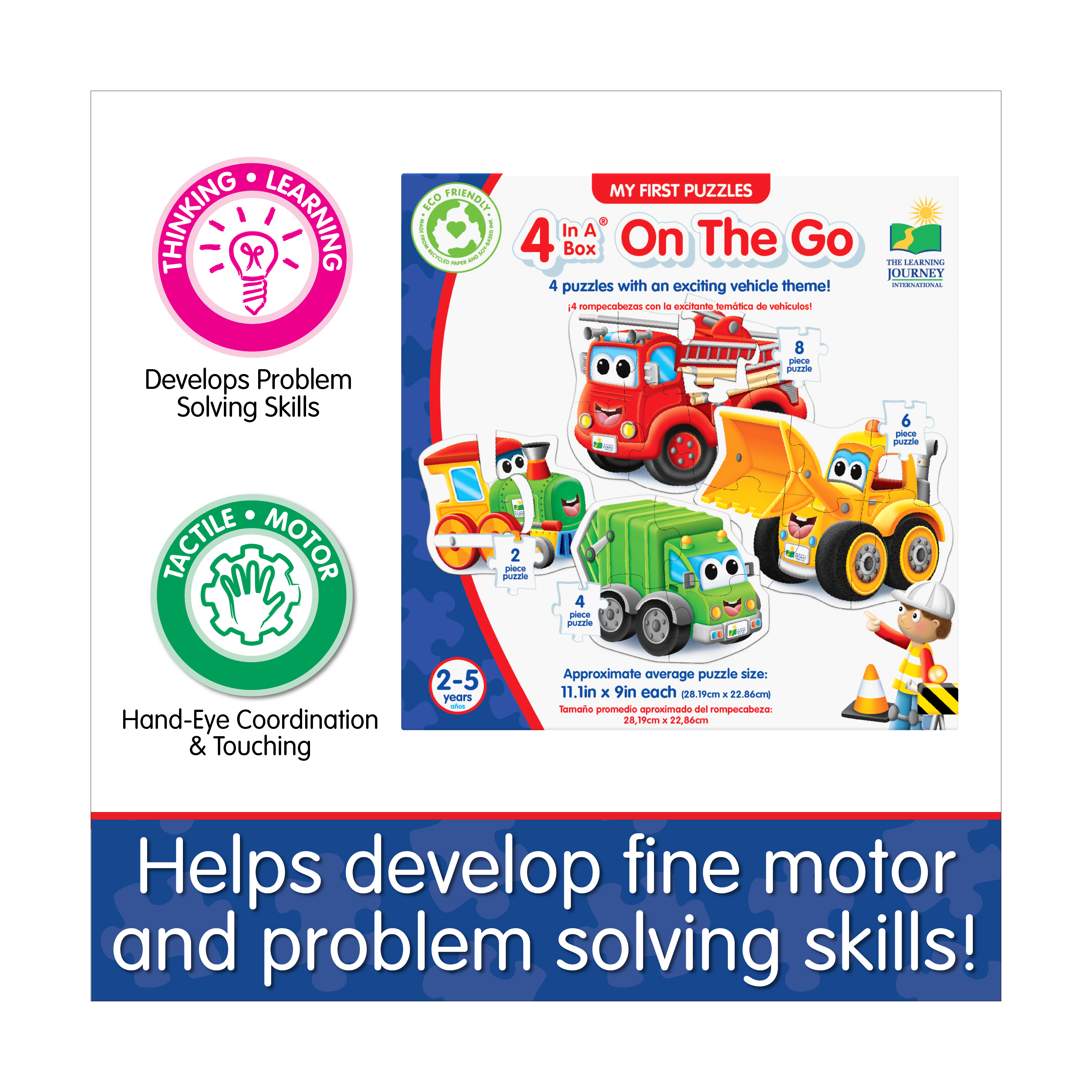 New - The Learning Journey My First Puzzles - 4 In A Box - On The Go: 20 Pcs product image view 4