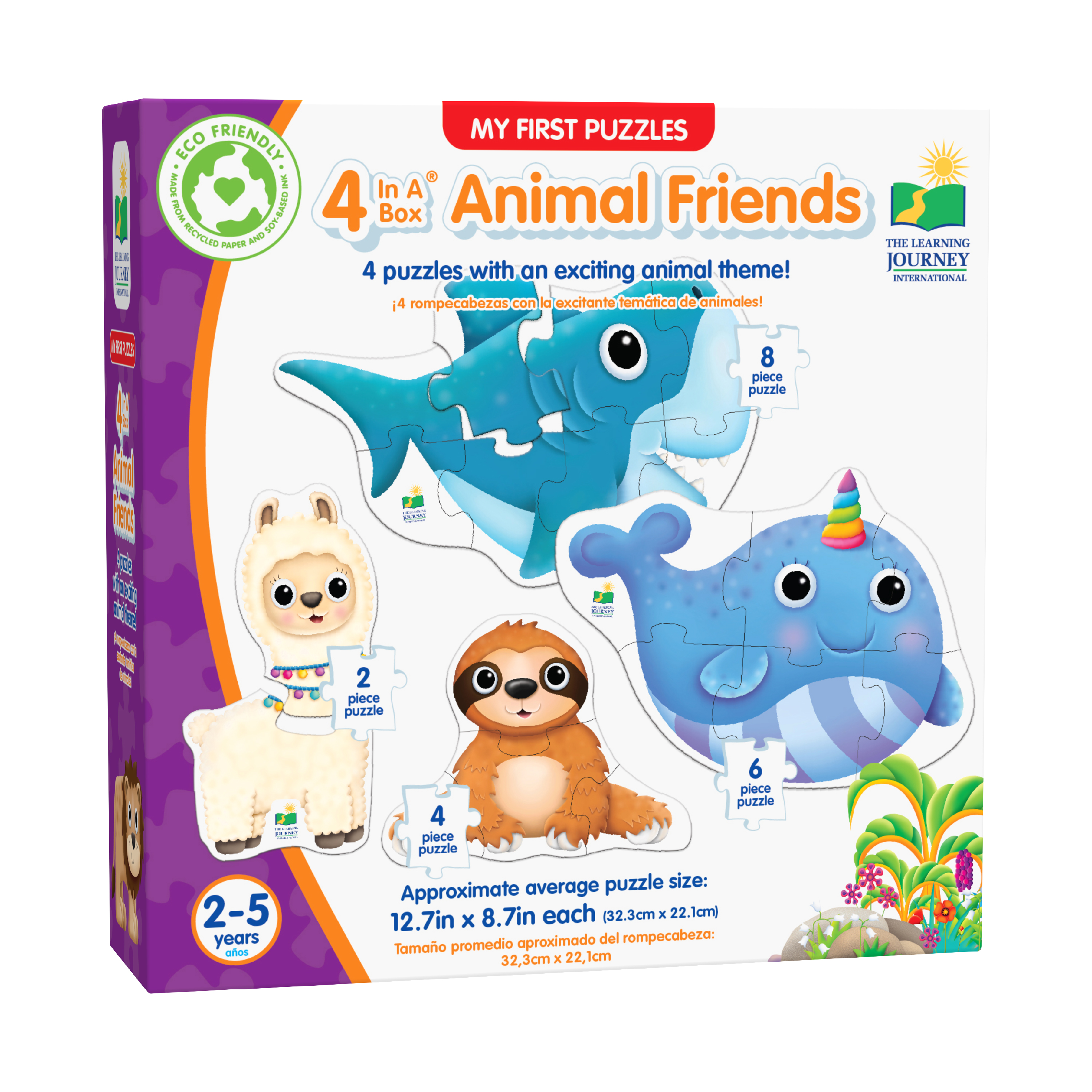 The Learning Journey My First Puzzles - 4 In A Box - Animal Friends: 20 Pcs main product image