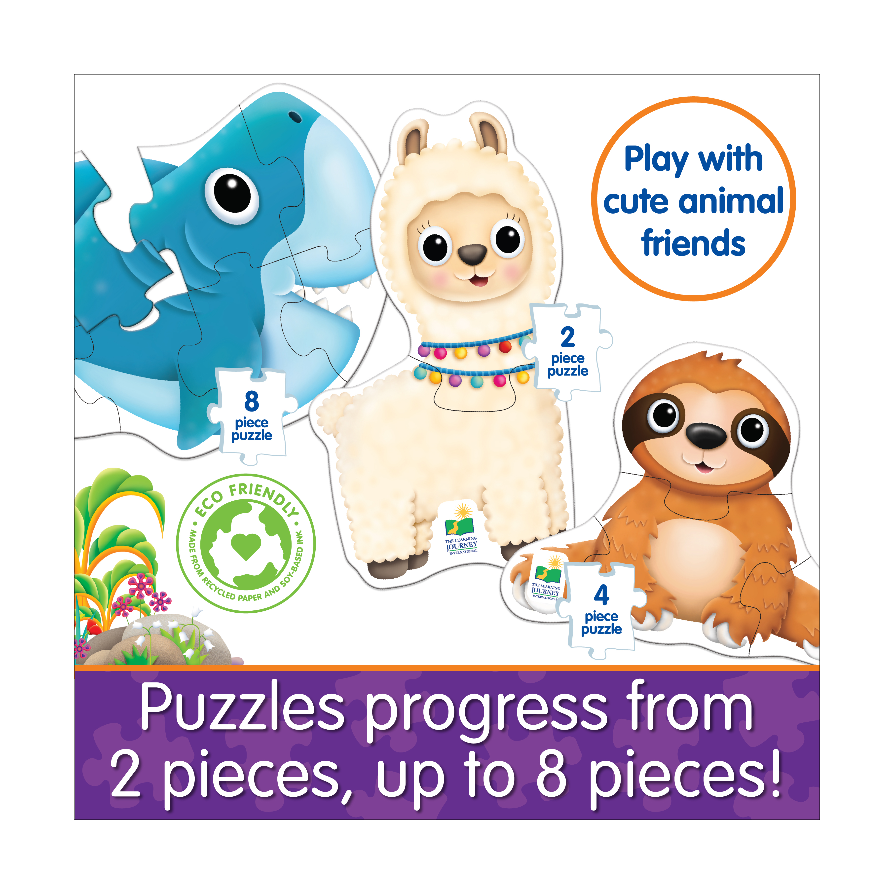 The Learning Journey My First Puzzles - 4 In A Box - Animal Friends: 20 Pcs product image view 3