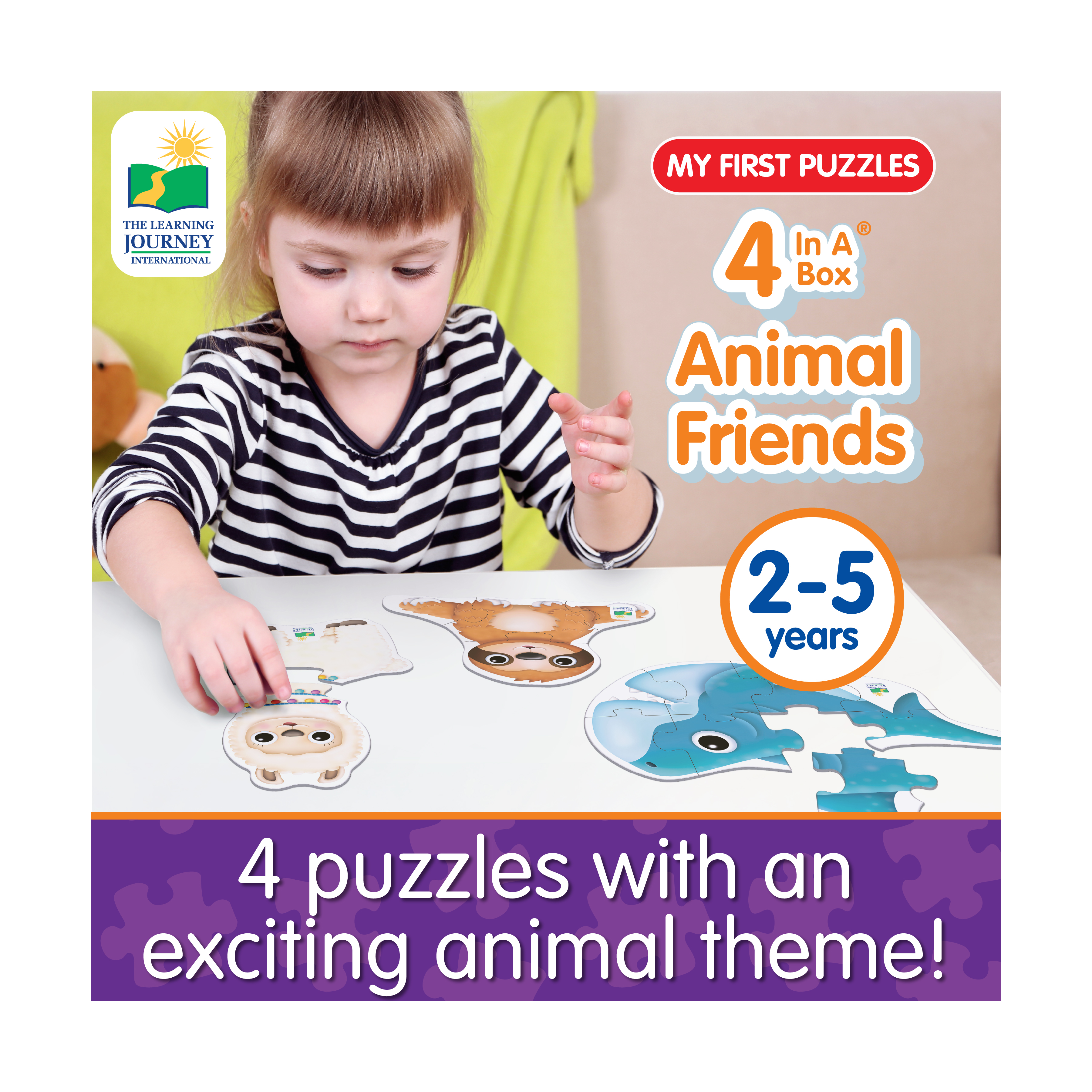 The Learning Journey My First Puzzles - 4 In A Box - Animal Friends: 20 Pcs product image view 5