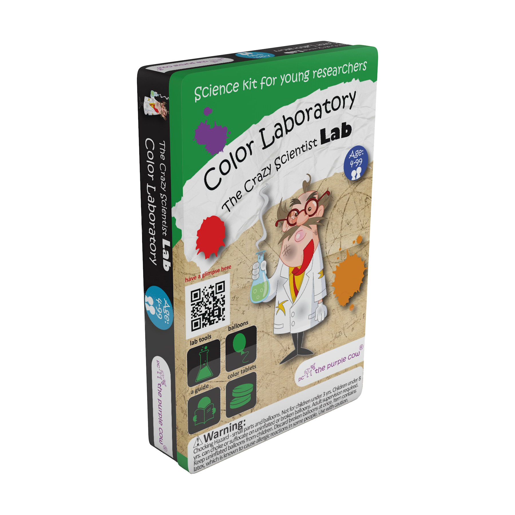New – The Purple Cow The Crazy Scientist Lab – Color Laboratory – Ages 4+