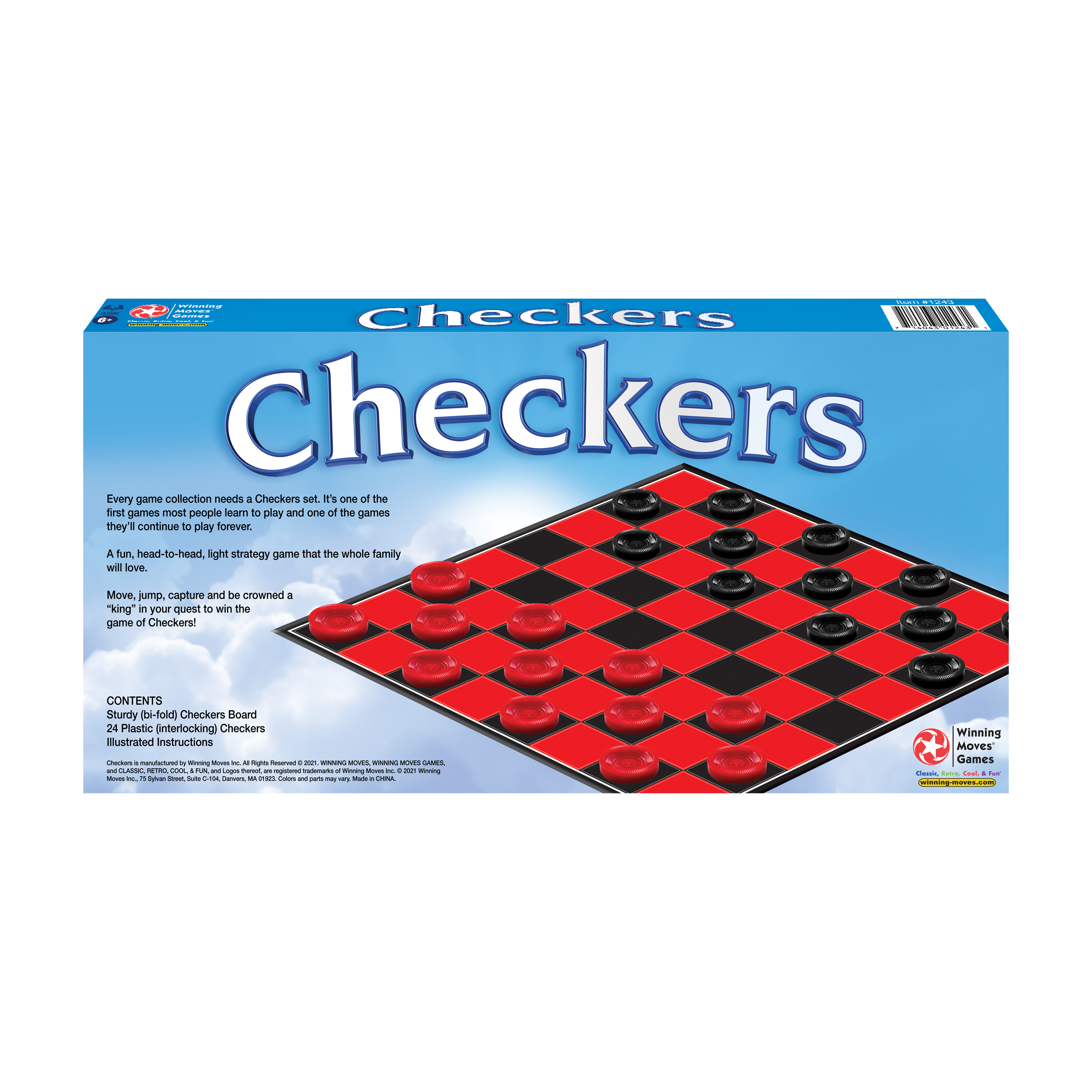 New - Winning Moves Checkers - Ages 6+ | 2 players 714043012431| eBay